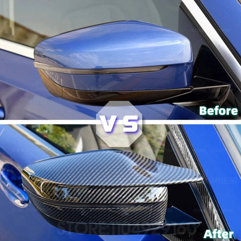 G30 G38 Bright Black Side Wing Rearview Mirror cover caps For BMW 2 3 4 5 7 Series G20 G21 G28 G22 G11 G12 G42 M4 style LHD RHD