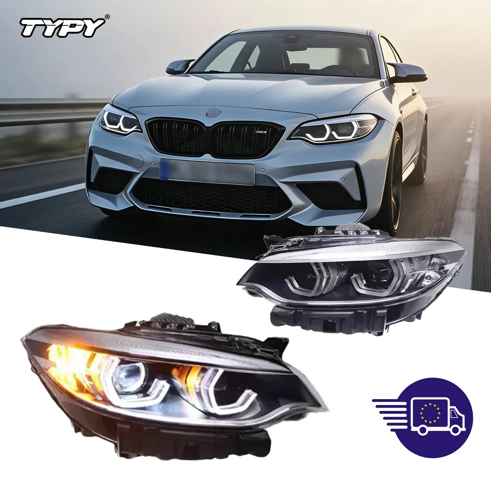 Car Lights For BMW 2 Series F22 Headlight 2014-2019 LED Car Lamps Daytime Running Lights Dynamic Turn Signals Car Accessories