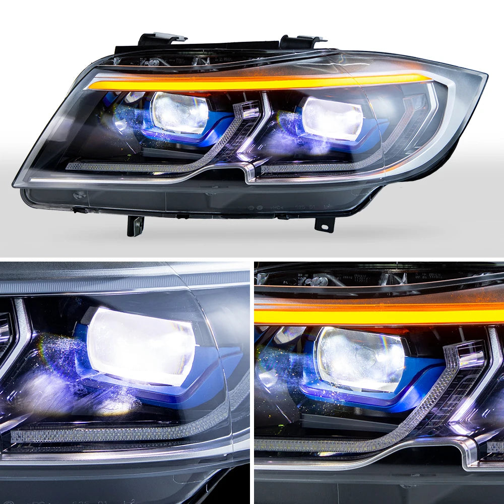 Car Light for Bmw 3 Series E91 E90 Headlights 2005-2012 320I 318I 323I 3 Series Led Headlight Drl Hid Bi Xenon Beam Accessories