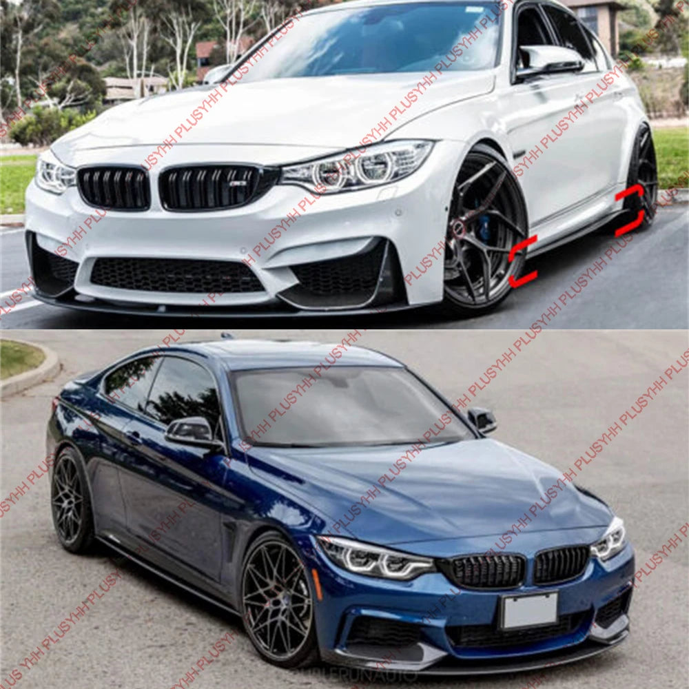 Side Skirts Extension Splitter For BMW 4 Series F32 F33 F36 2014-2020 Accessories Auto Modification Exterior Parts Car Body Kit