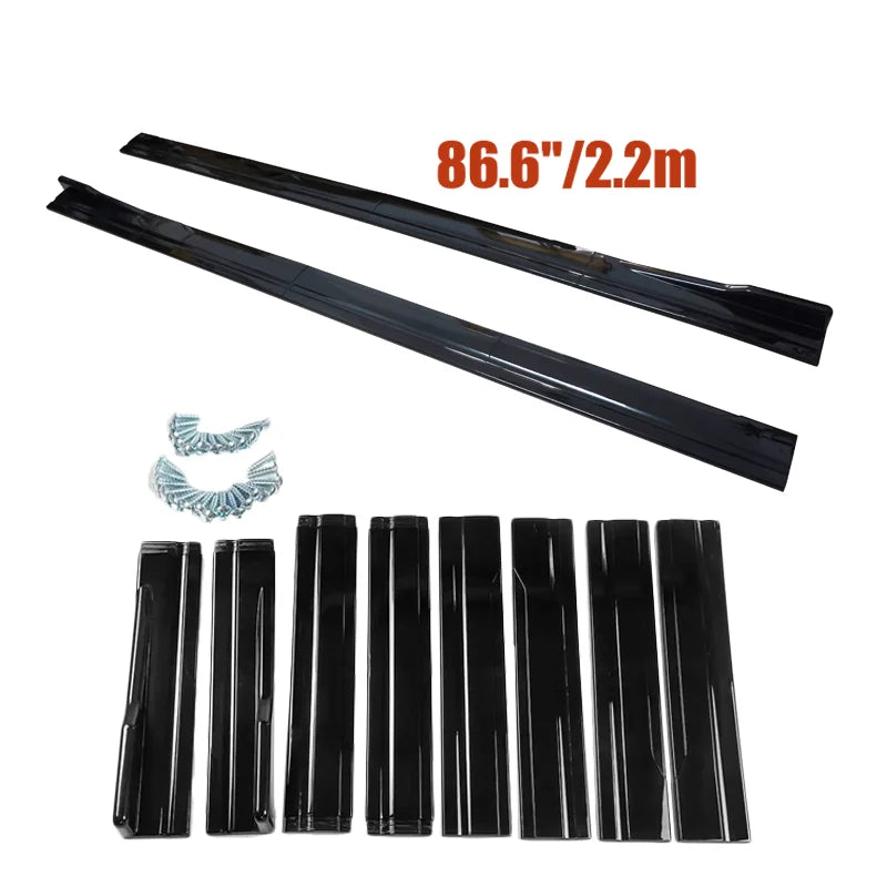 For BMW Accessories 3 Series E46 E36 99-06 Car Side Skirt Extensions Rocker Panels Side Trim Spoiler Factory Outlet Gloss Black