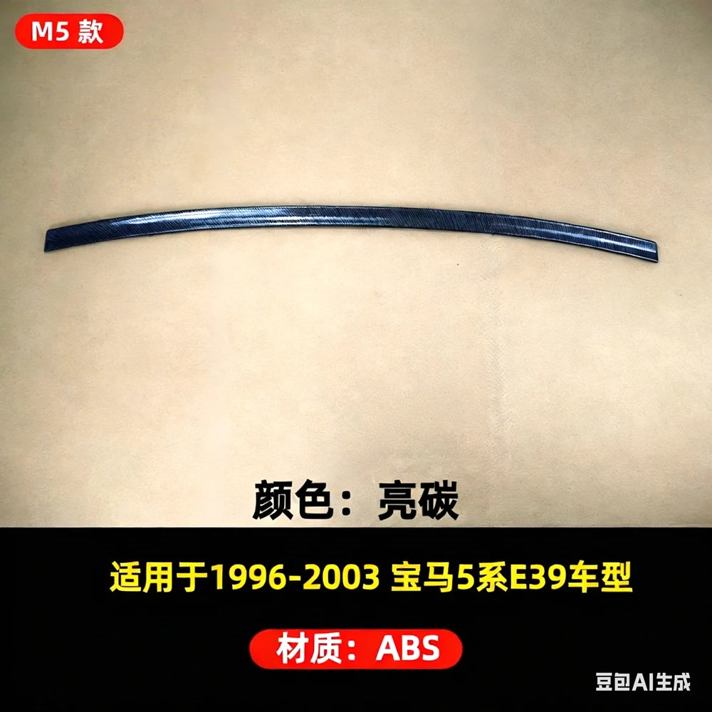 For 1996-2003 BMW 5 Series E39 E34 520i 525Li M5 Style Trunk Lip Spoiler, ABS Material, Carbon Fiber Look, Modified Accessories