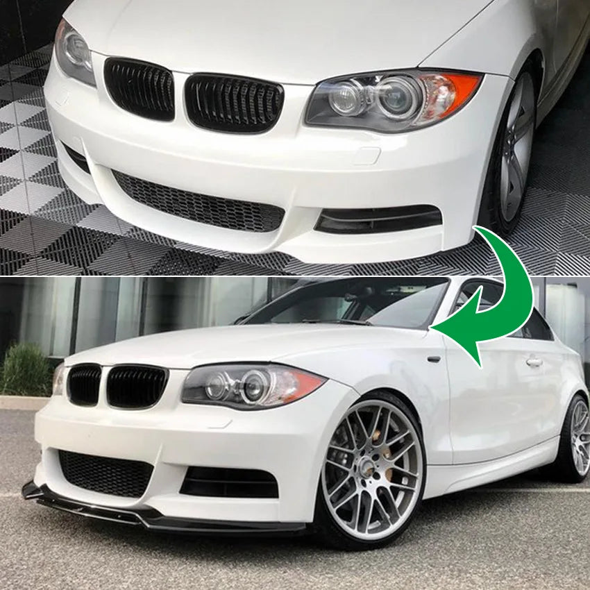 Suitable for BMW 1 Series E82 E88 2008-2013 front bumper, front lip, front shovel small surround exterior modification