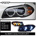 Car For BMW 5 Series F10 F18 Headlights 2011-2017 Upgrade Modified to New DRL Dynamic Turn Signal LED Headlight Auto Accessories