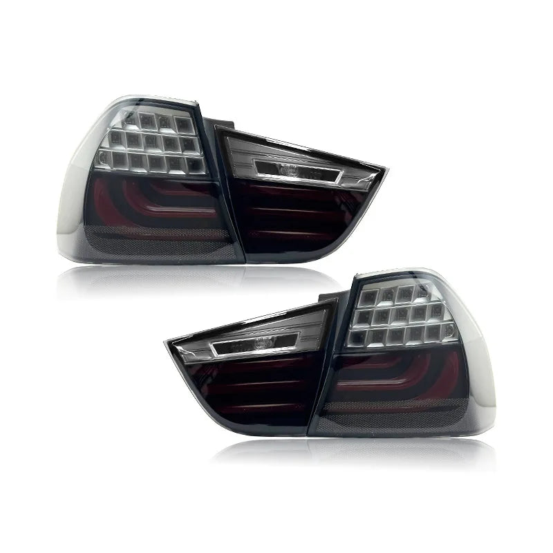 For BMW 3 Series E90 i318 i320 2005-2012 LED Car Tail Light Assembly Flowing Water Flicker Tail Lamps Plug and Play Taillights