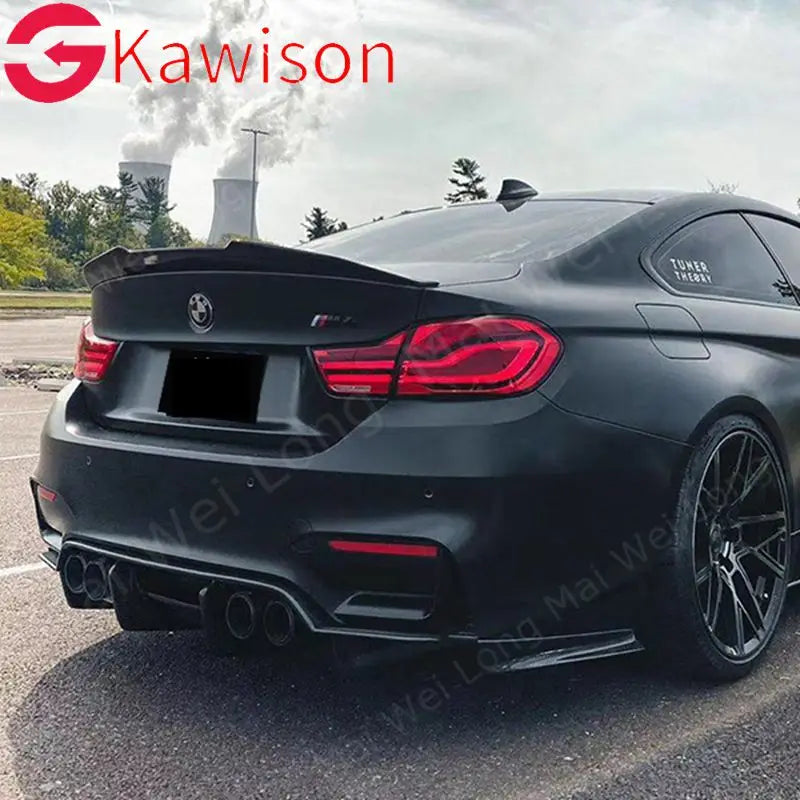 High Quality CARBON FIBER REAR WING TRUNK LIP SPOILER FOR BMW F32 F33 F36 4 Series 420 428 430 435 2014-2018 PSM Style