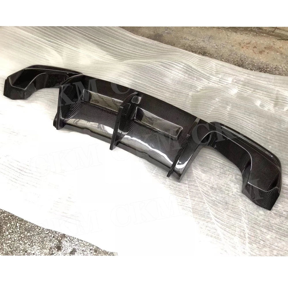 Carbon Fiber Rear Bumper Lip Diffuser Spoiler For BMW 1 Series E82 1M Base Coupe 2 Door 2011 FRP Bumper Protector Plate Body Kit