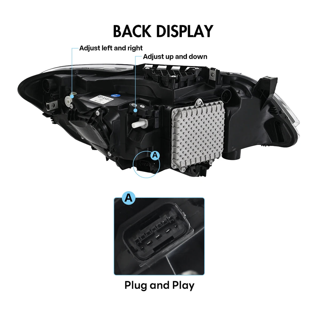 Projector Lens LED Headlight Assembly For BMW F22 F23 228i xDrive 230i M235i M240i 2014-2018 Turbo Xenon Headlamp