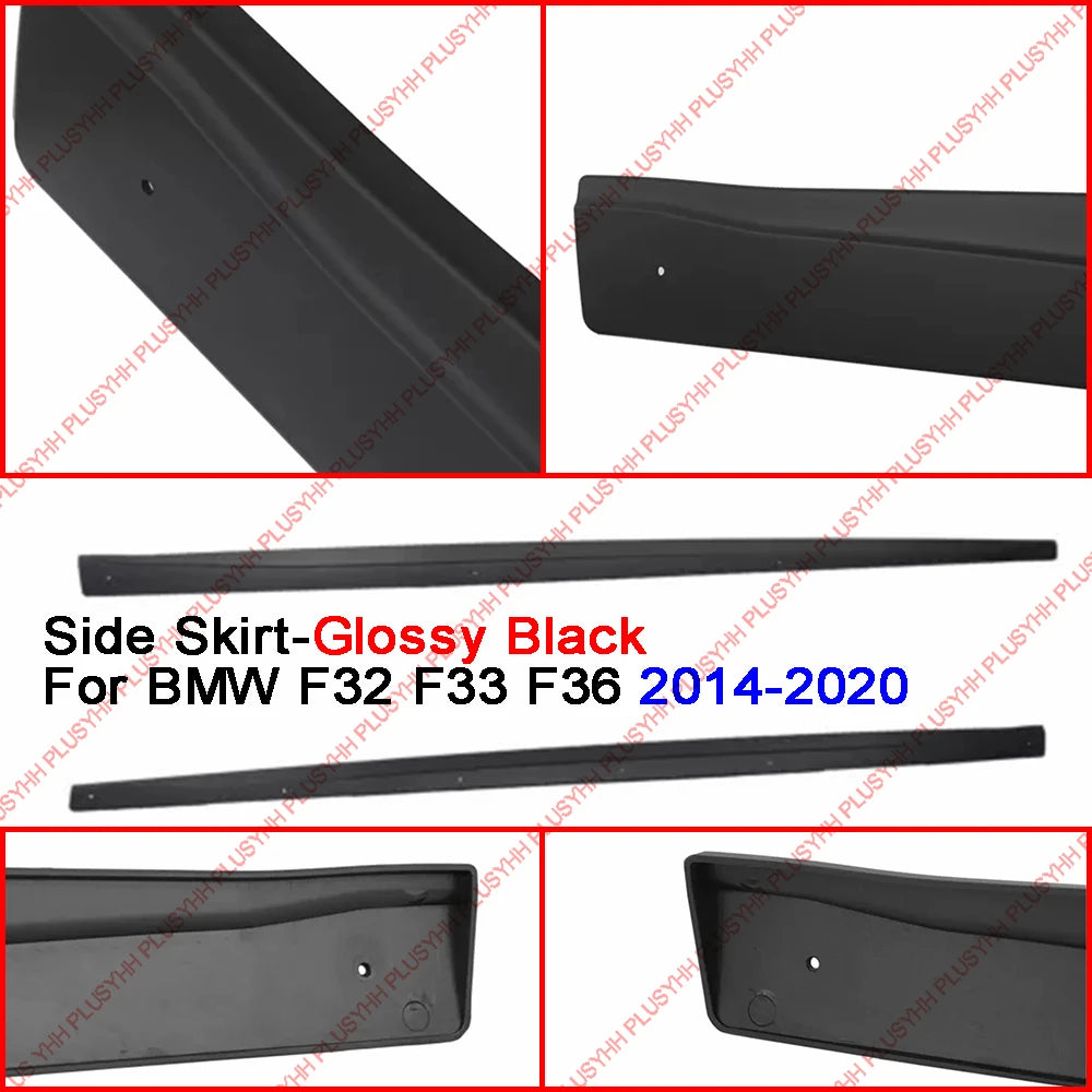 Side Skirts Extension Splitter For BMW 4 Series F32 F33 F36 2014-2020 Accessories Auto Modification Exterior Parts Car Body Kit