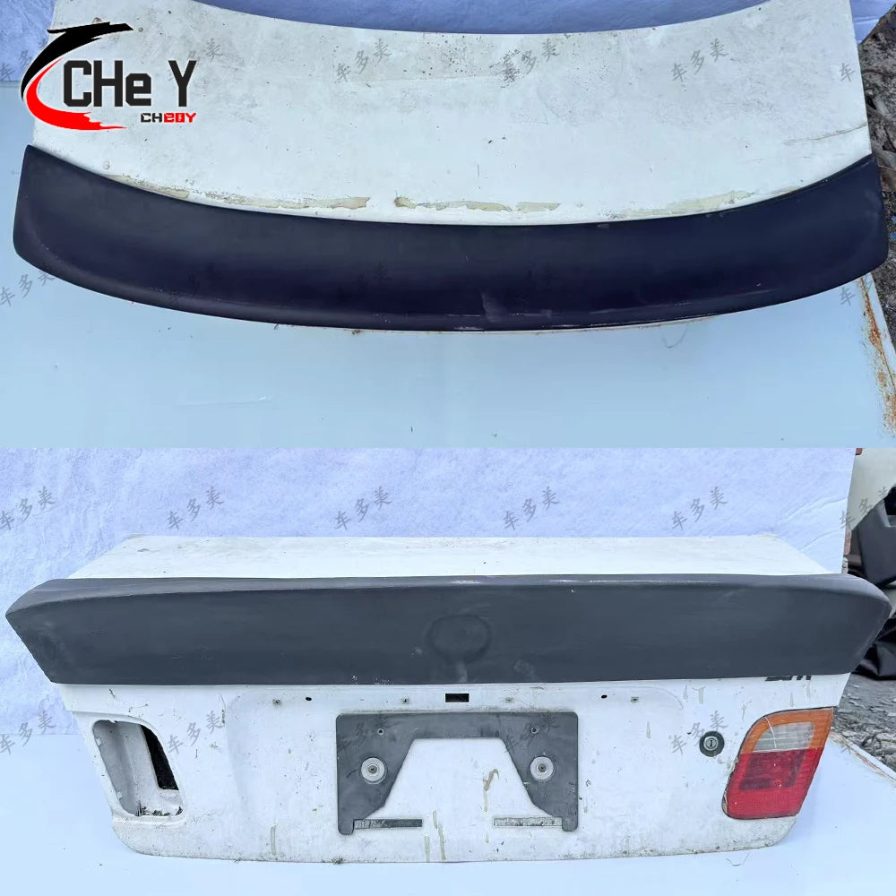 For BMW 3 -Series E46 Sedan 4Doors Real Carbon Fiber Trunk Tuning Spoiler Lip M3 E46 Accessories CLS Style Rear Spoiler