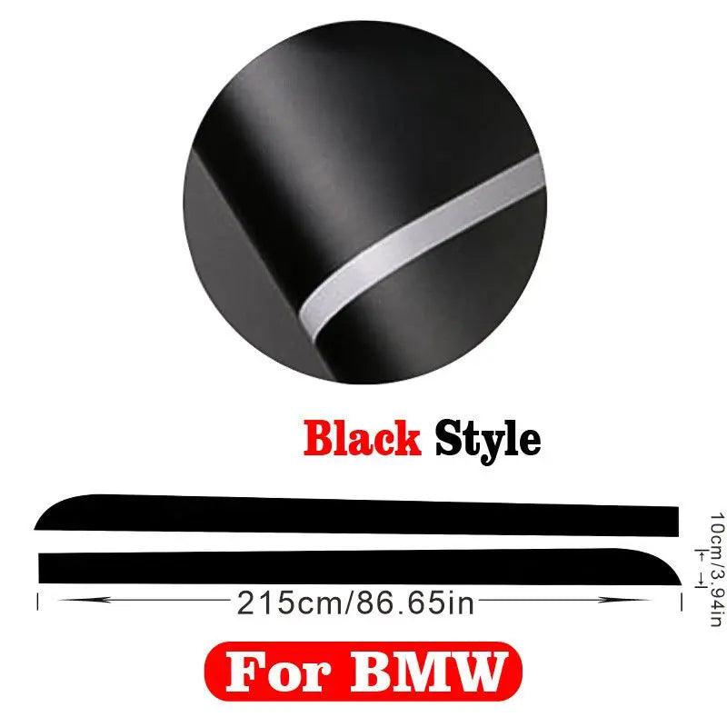 For BMW 7 Series E23 E32 E38 E65 E66 E68 F01 F02 F03 F04 G11 G12 Car Door Body DIY Stripe Side Skirt Vinyl protect Trim Stickers
